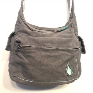 Gray And Teal Volcom Stone Purse